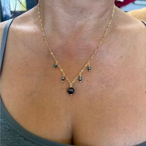 Tahitian Pearl Necklace; Hawaiian Jewelry